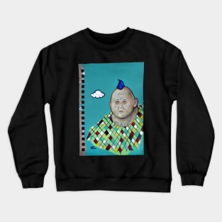 Class Man Baby Painting | Weird Duck Acid | Bad Hero Portrait Lowbrow Pop Surreal Art | Youtube Star | Mini Masterpieces | Original Oil Painting By Tyler Tilley Crewneck Sweatshirt